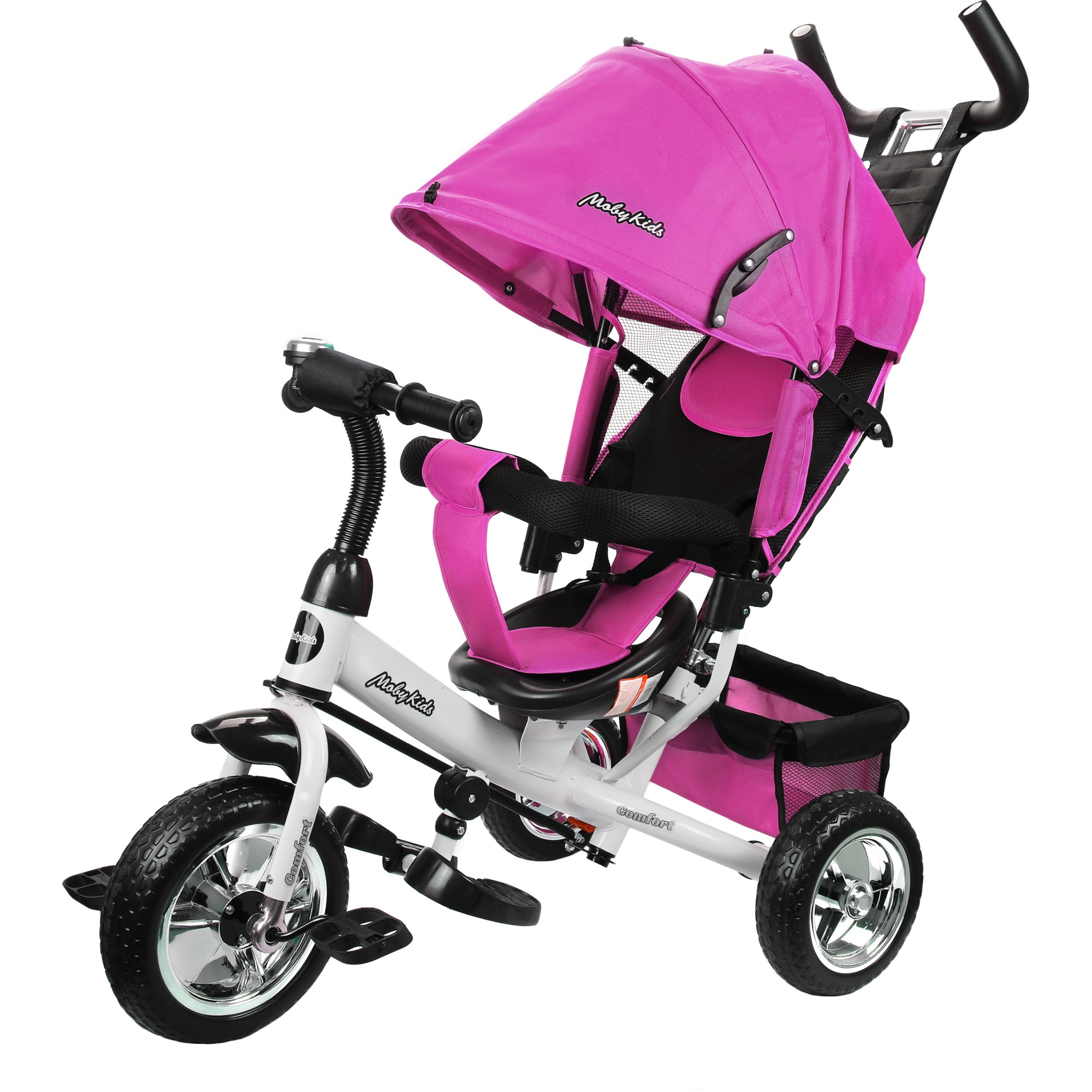 Велосипед трехколесный Moby Kids Comfort (розовый, колеса eva)