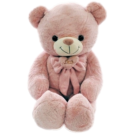 Мягкая игрушка "Медведь с бантом и с сердцем в нем" (45x90x28 см)