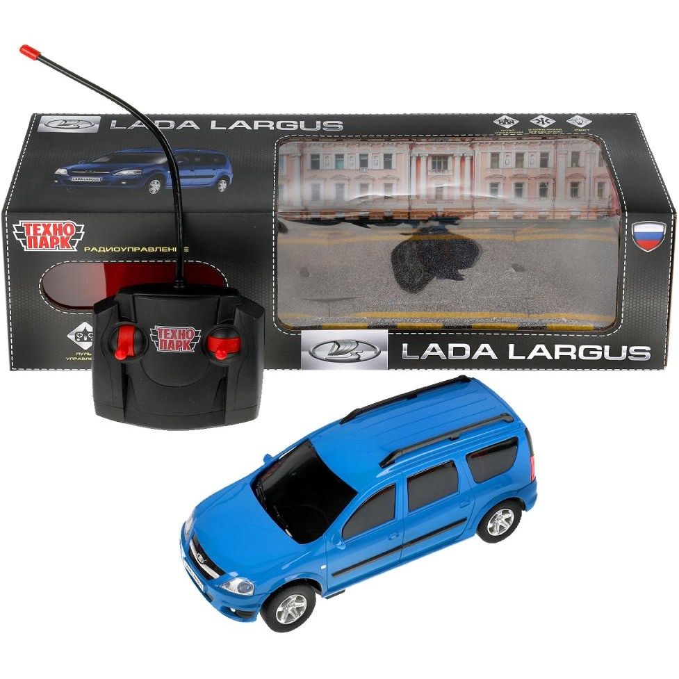 Машина с пультом Технопарк LADA Largus (18 см, свет, синий) LАDАLАRGUS18LВU
