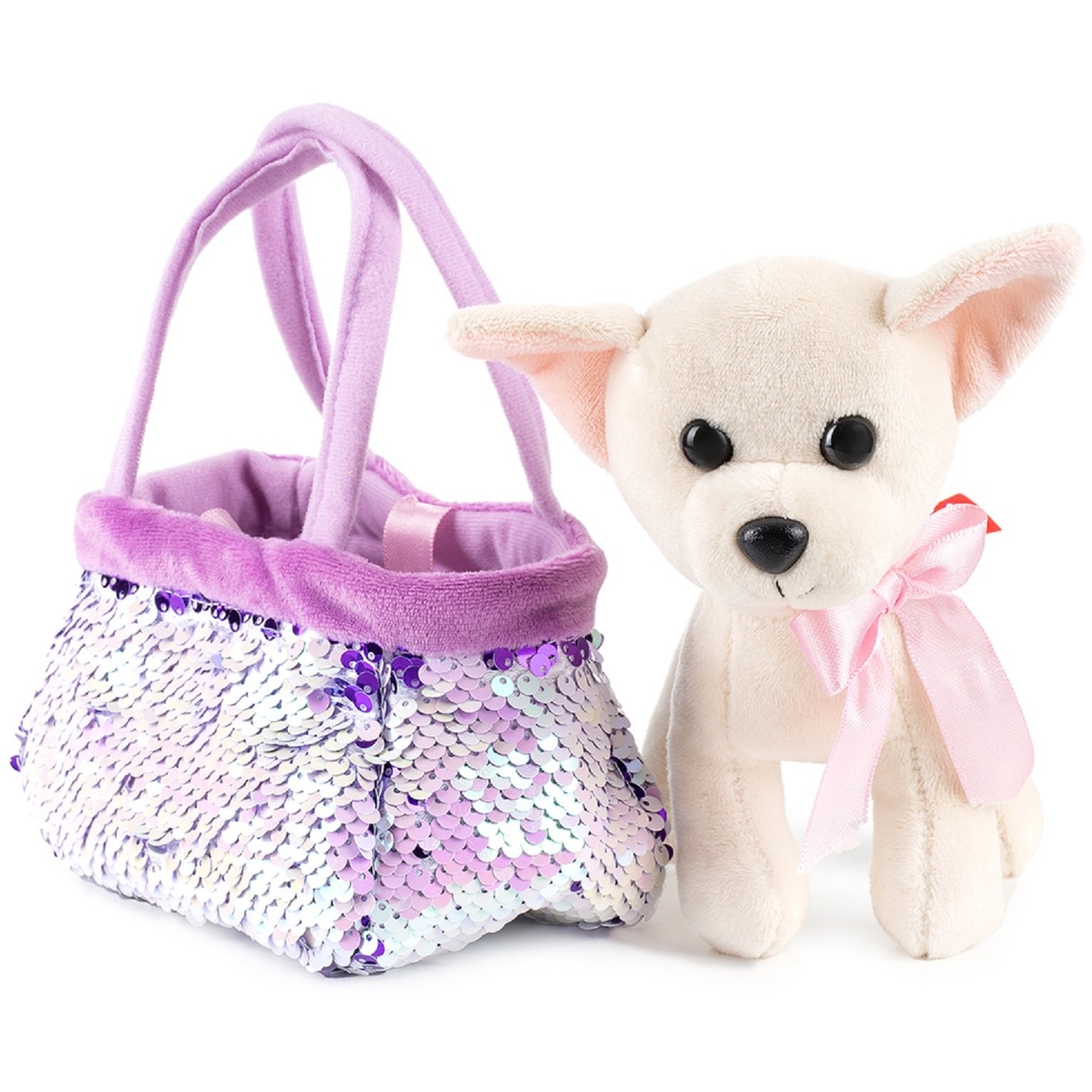 Мягкая игрушка Фэнси "Собачка" в сумочке-переноске (15 см)