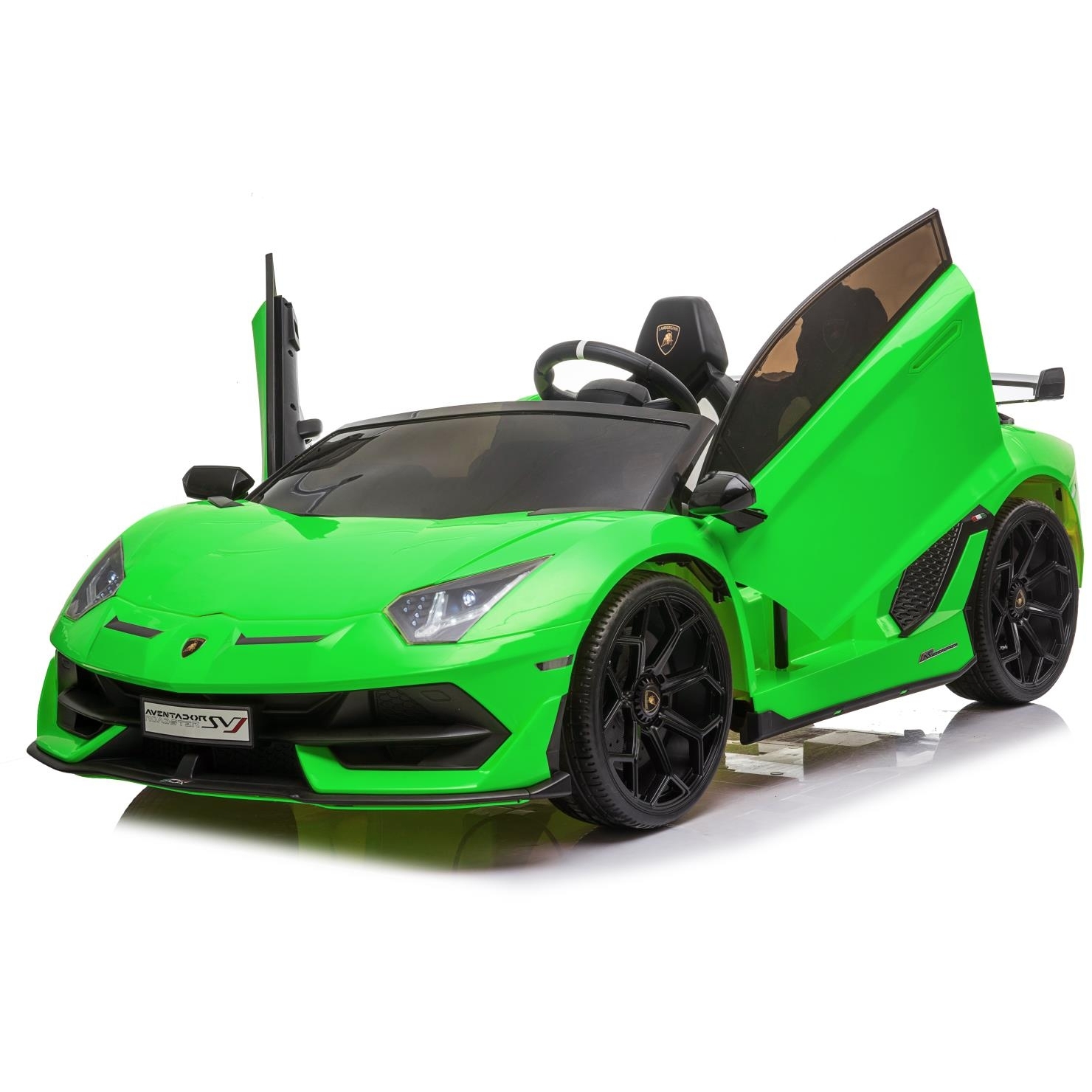 Детский электромобиль lamborghini aventador svj (a333mp) зеленый