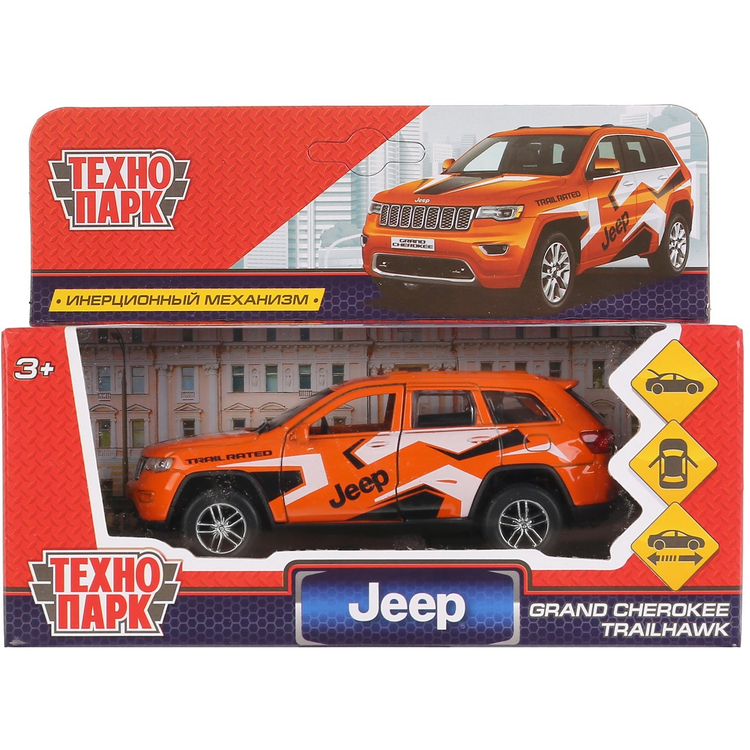 Машина Технопарк Jeep Grand Cherokee Спорт (12 см)