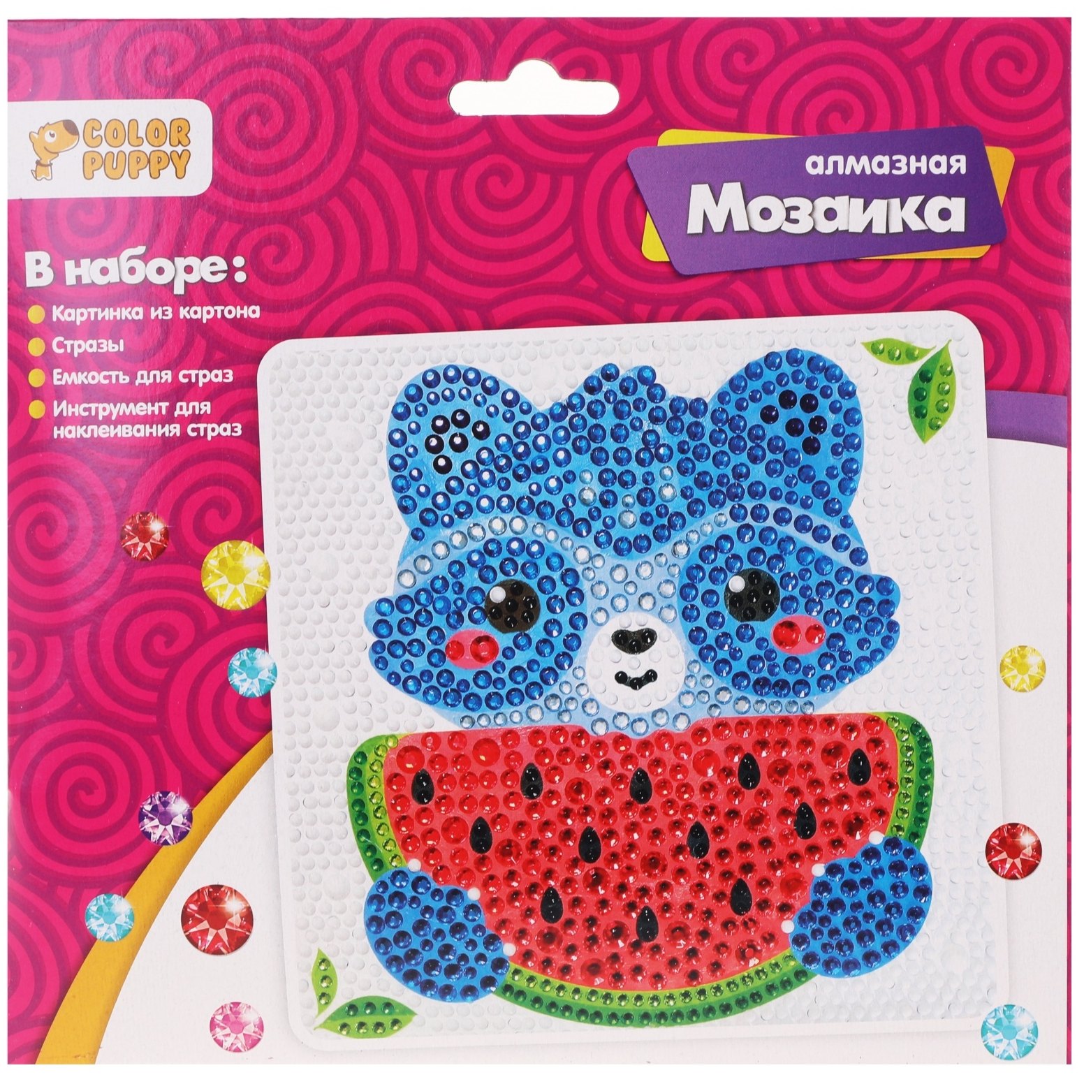 Алмазная мозаика "Енот" 70070