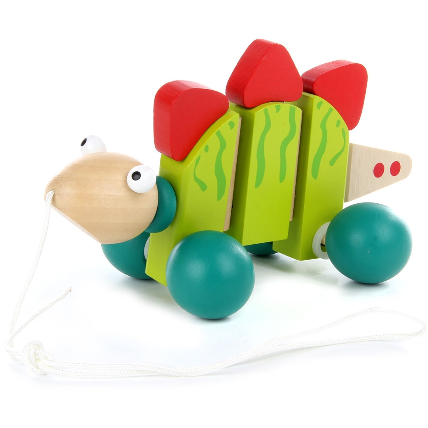 Деревянная игрушка Каталка "Динозаврик" 85181