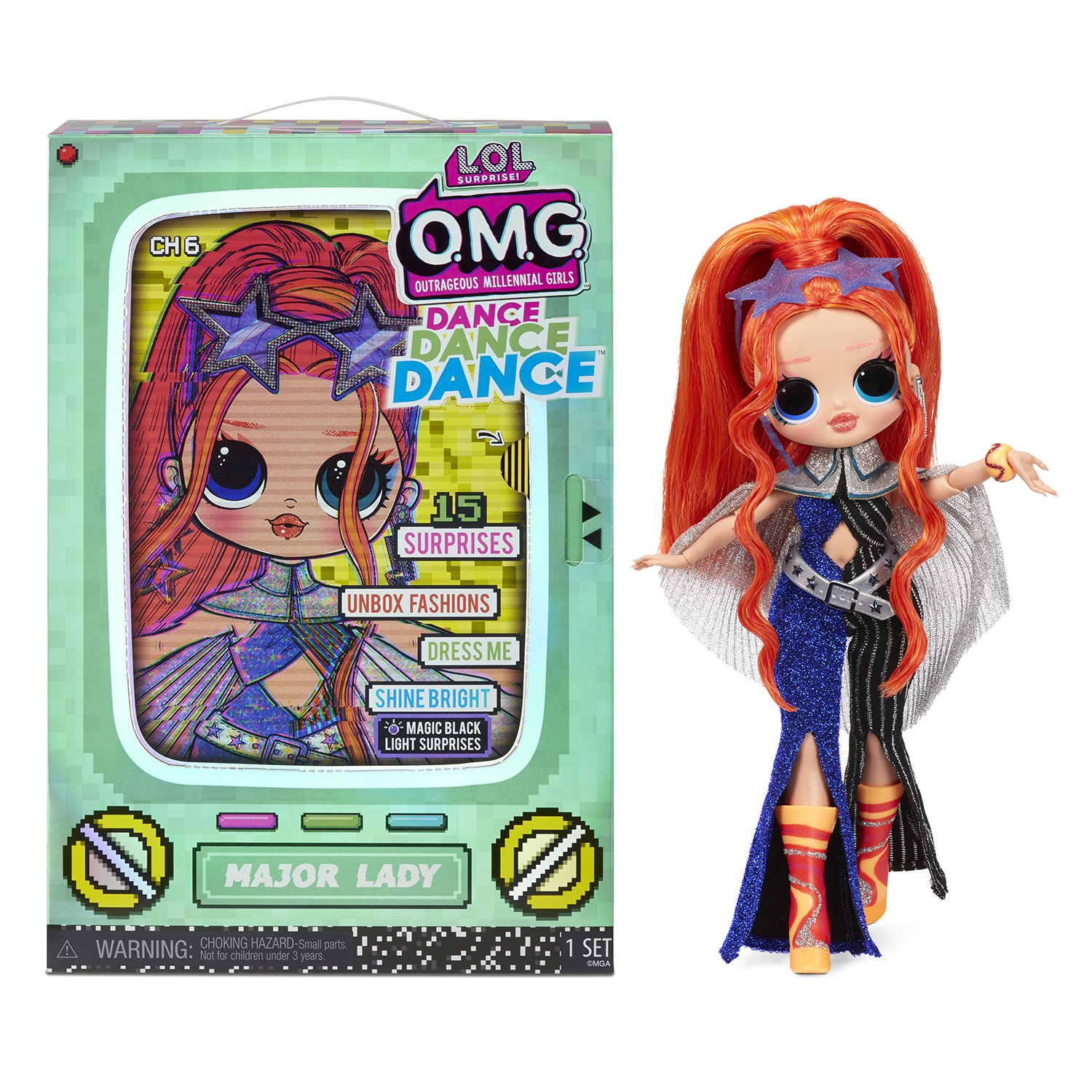 Игрушка L.O.L. Surprise Кукла OMG Dance Doll- Major Lady 117889