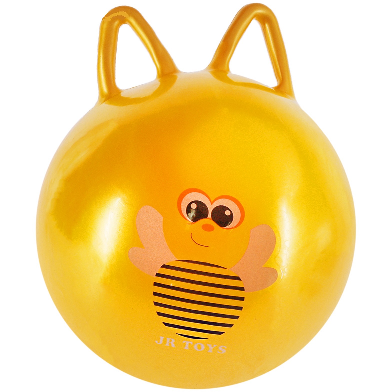 Мяч попрыгун Пчелка с ушками d=45 см, 380 гр, цвет желтый 1867576