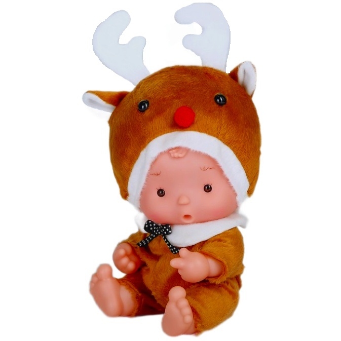 Пупс в костюмчике "Крошики. Снежик" (19 см)