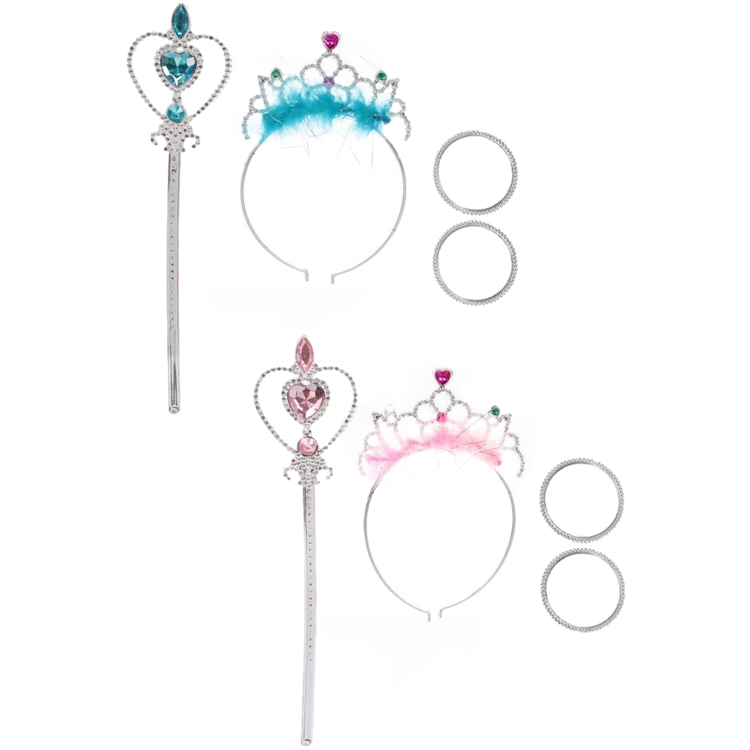 Набор карнавальный "Снежная принцесса" (ободок, палочка, браслет), микс цветов 770-0591