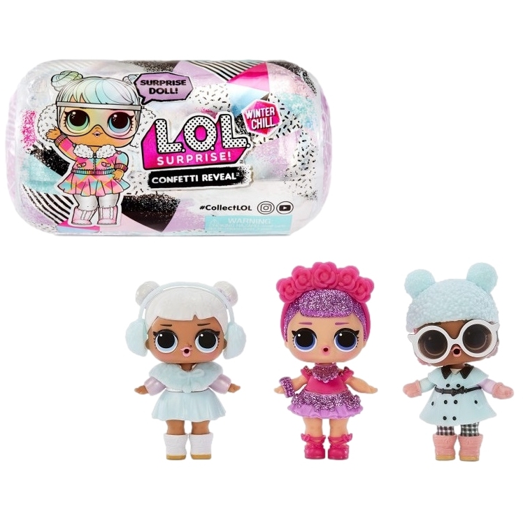 Игрушка L.O.L. Surprise Куколка Winter Chill Confetti Doll Капсула Конфетти в асст. 576601