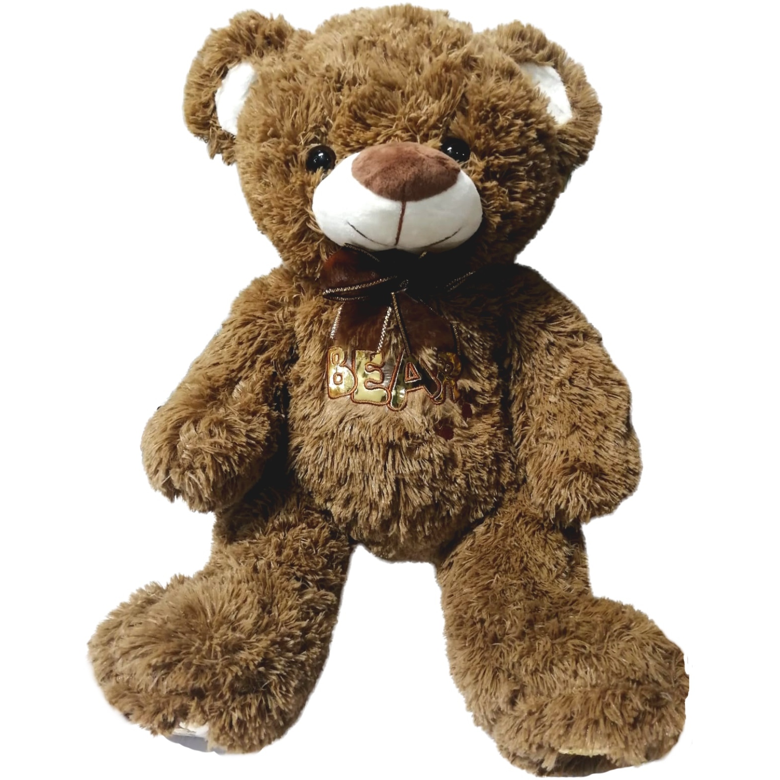 Мягкая игрушка "Медведь с вышивкой BEAR" № 2 (26x42x40 см)