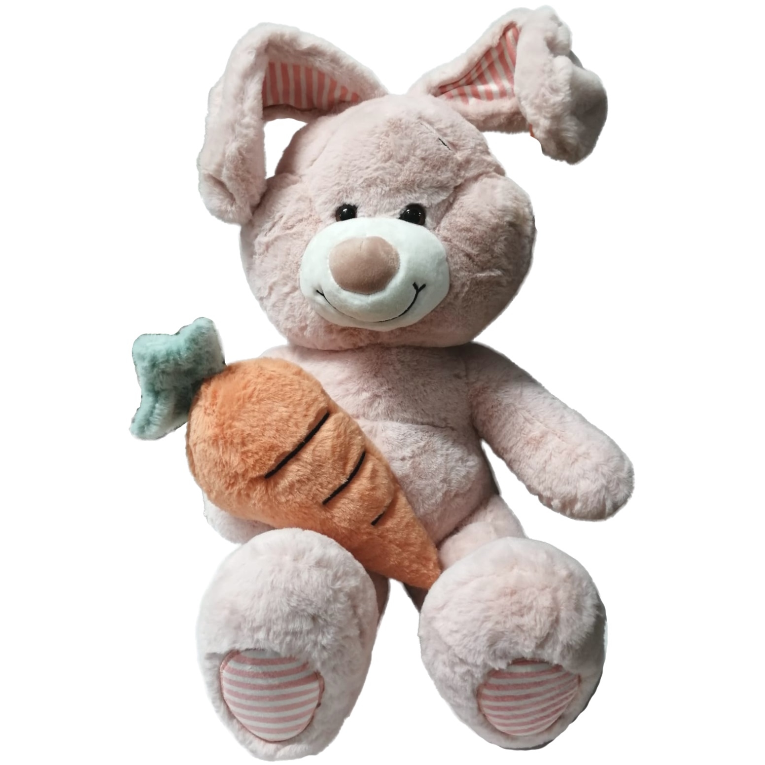 Мягкая игрушка "Заяц с морковкой" №1 (32x50x35 см)