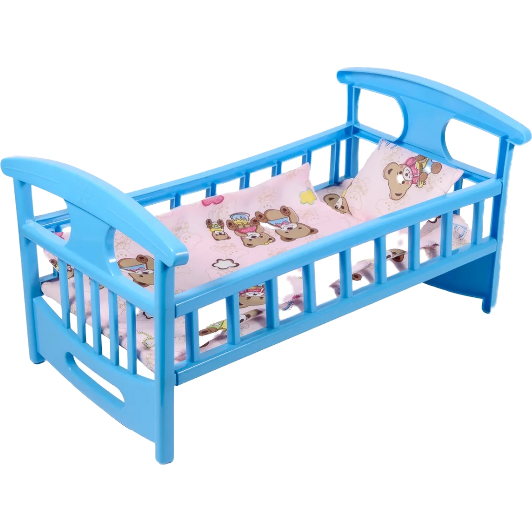 Кроватка для кукол (2 предмета, голубой) ККП002