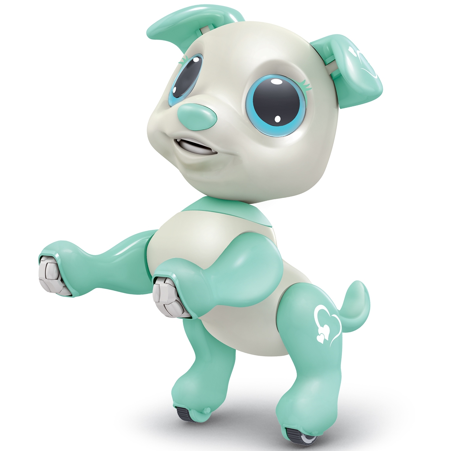 Игрушка Mioshi Active "Добрые животные: Собачка Сердечко" (20 см, 4 кан., свет, звук, зеленый)