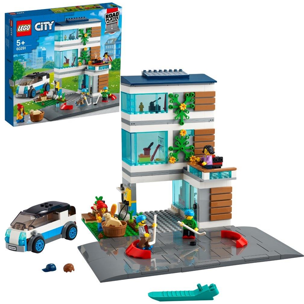 Констр-р LEGO City Современный дом для семьи 60291