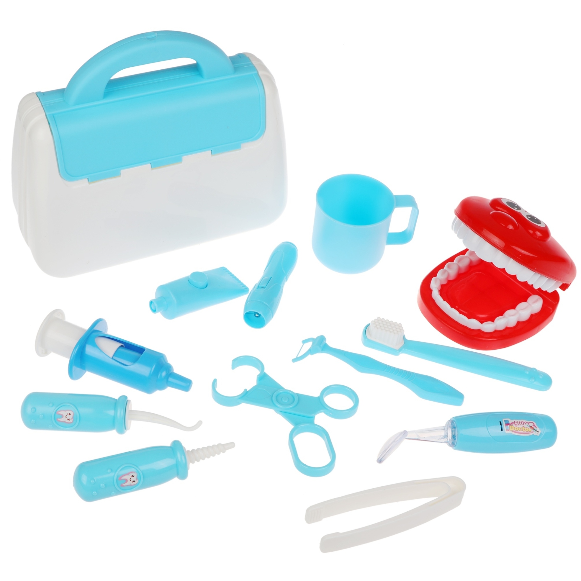Игровой набор "Стоматолог" (12 предметов, чемодан)