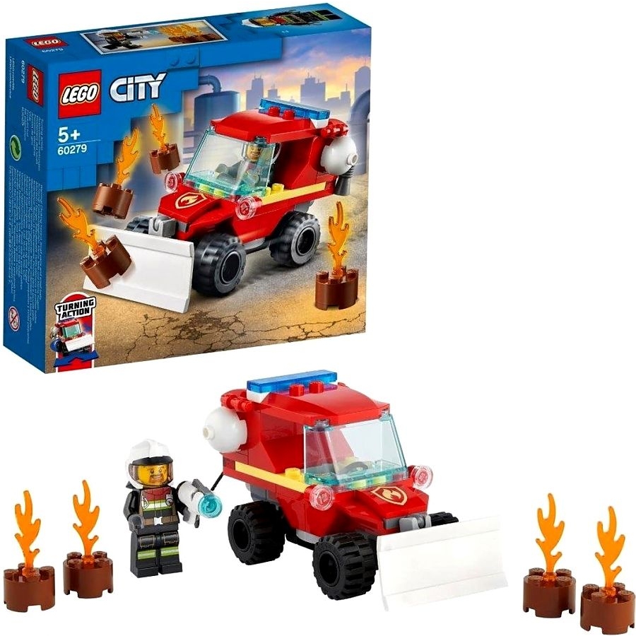 Конструктор Лего City "Пожарный автомобиль" (87 дет.) 60279