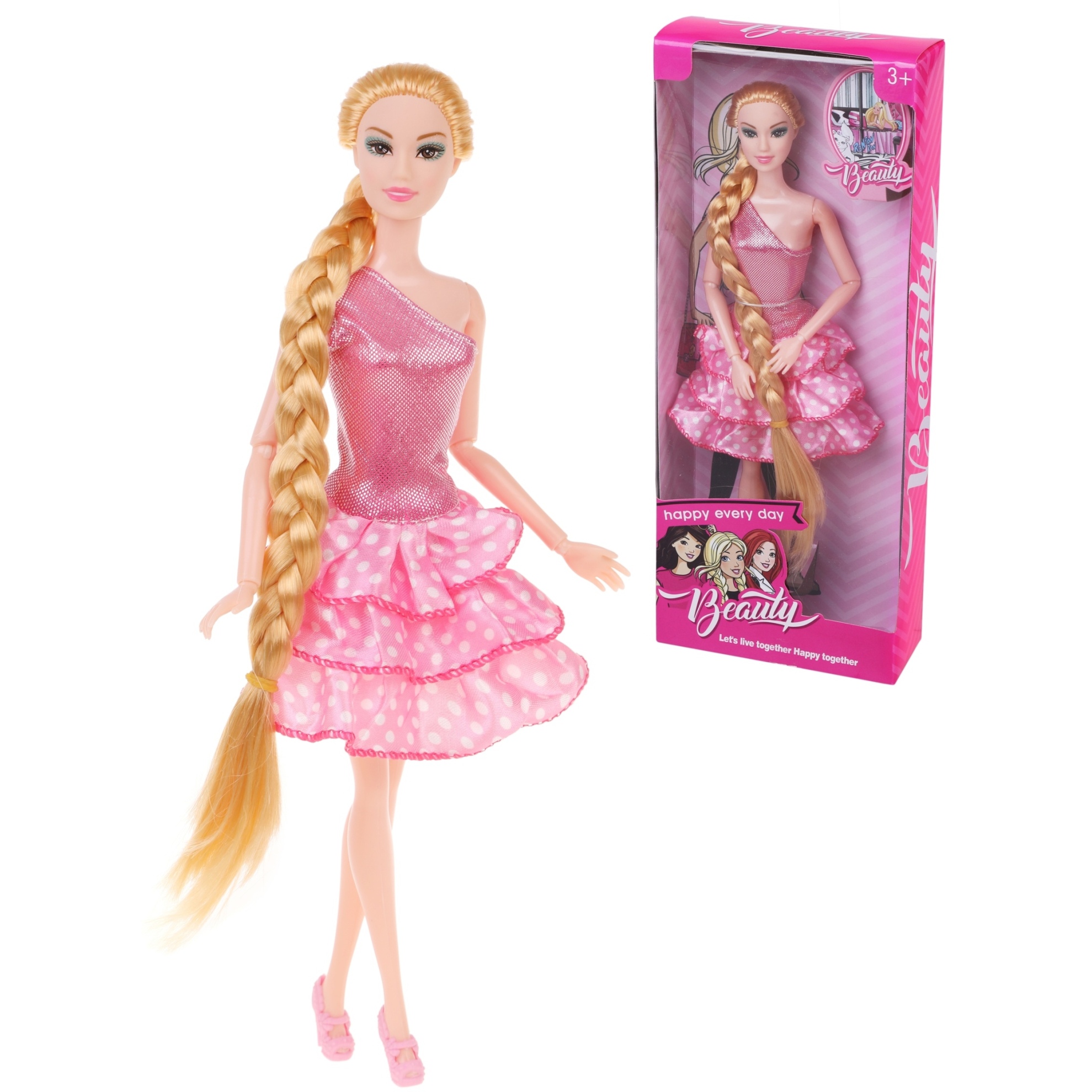 Кукла "Красавица" с длинной косой (30 см)