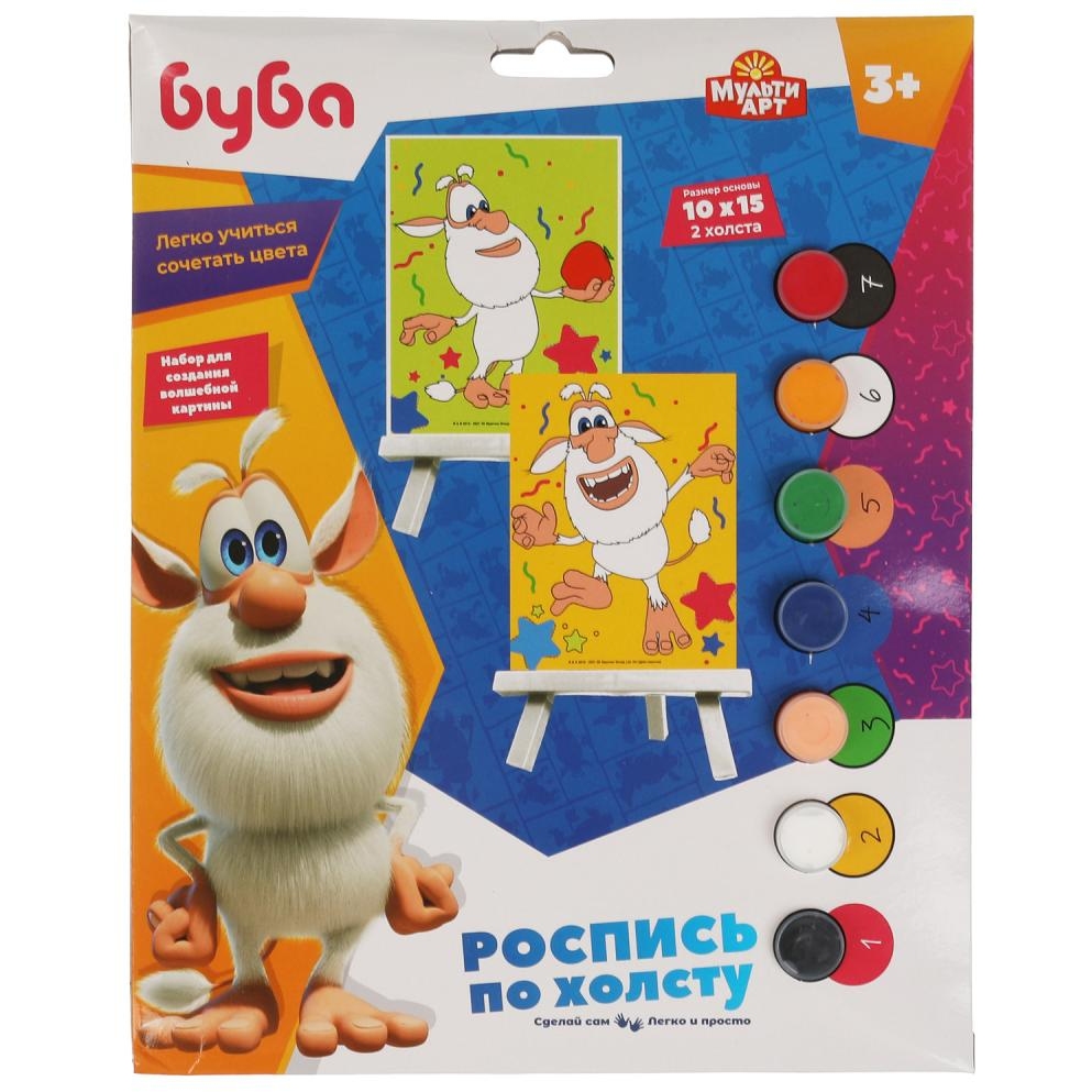Роспись по холсту "Буба" (2 шт, 10х15 см)