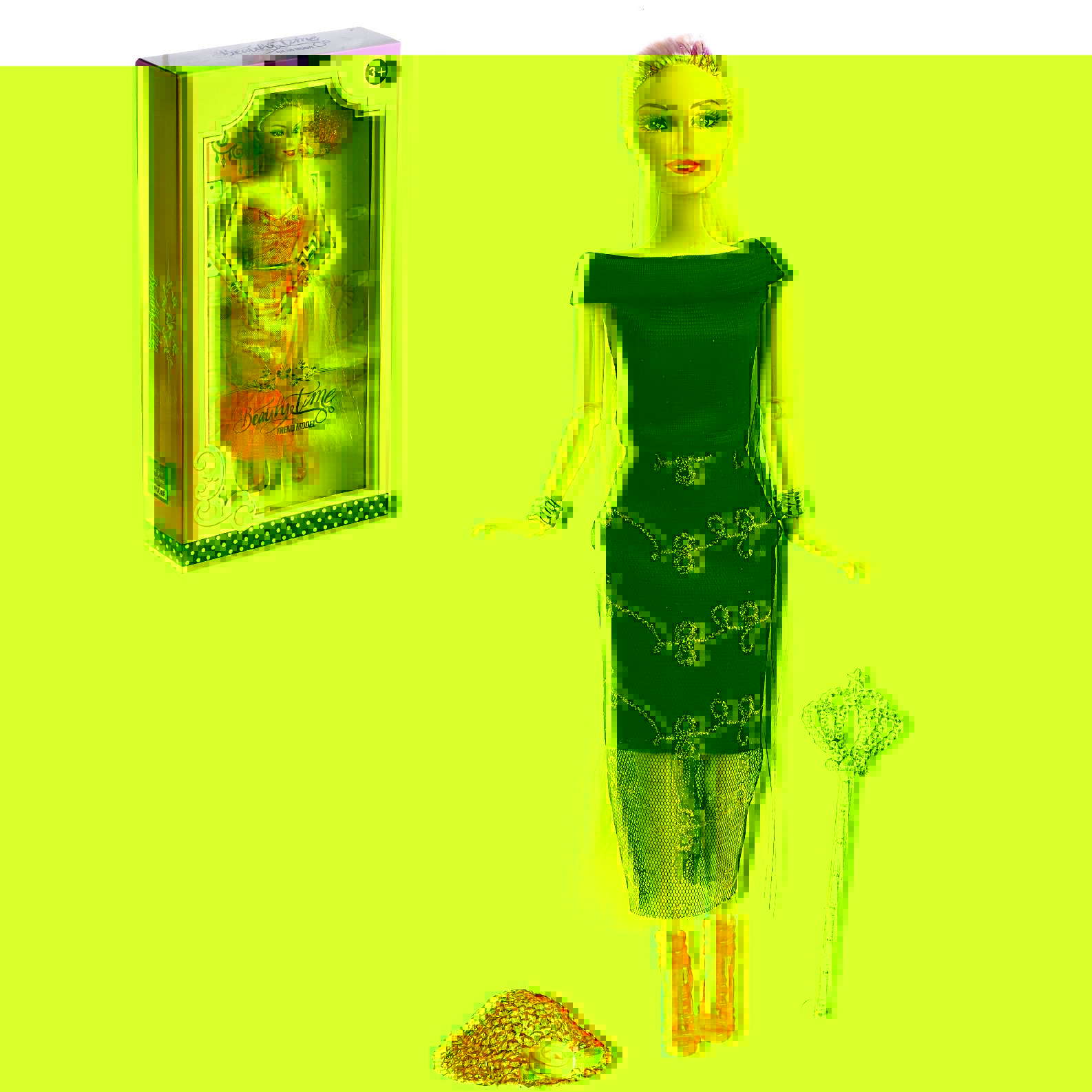 Кукла "Дженнифер" в платье (шарнирная, 29 см)