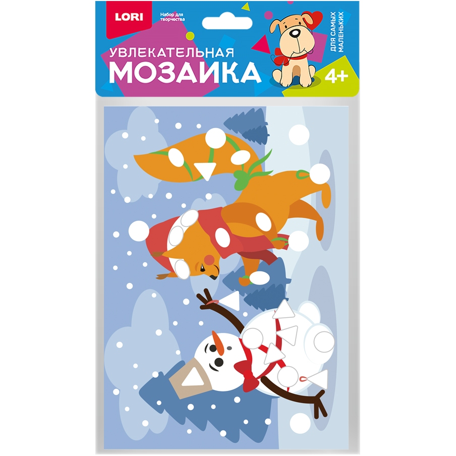 Увлекательная мозаика (набор малый) "Белочка и снеговик" Км-025
