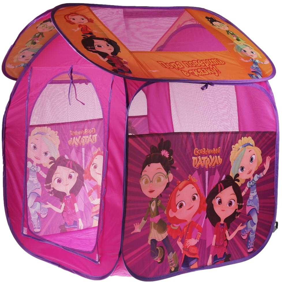 Палатка детская игровая СКАЗОЧНЫЙ ПАТРУЛЬ 83х80х105см, в сумке Играем вместе в кор.24шт GFАSР2R