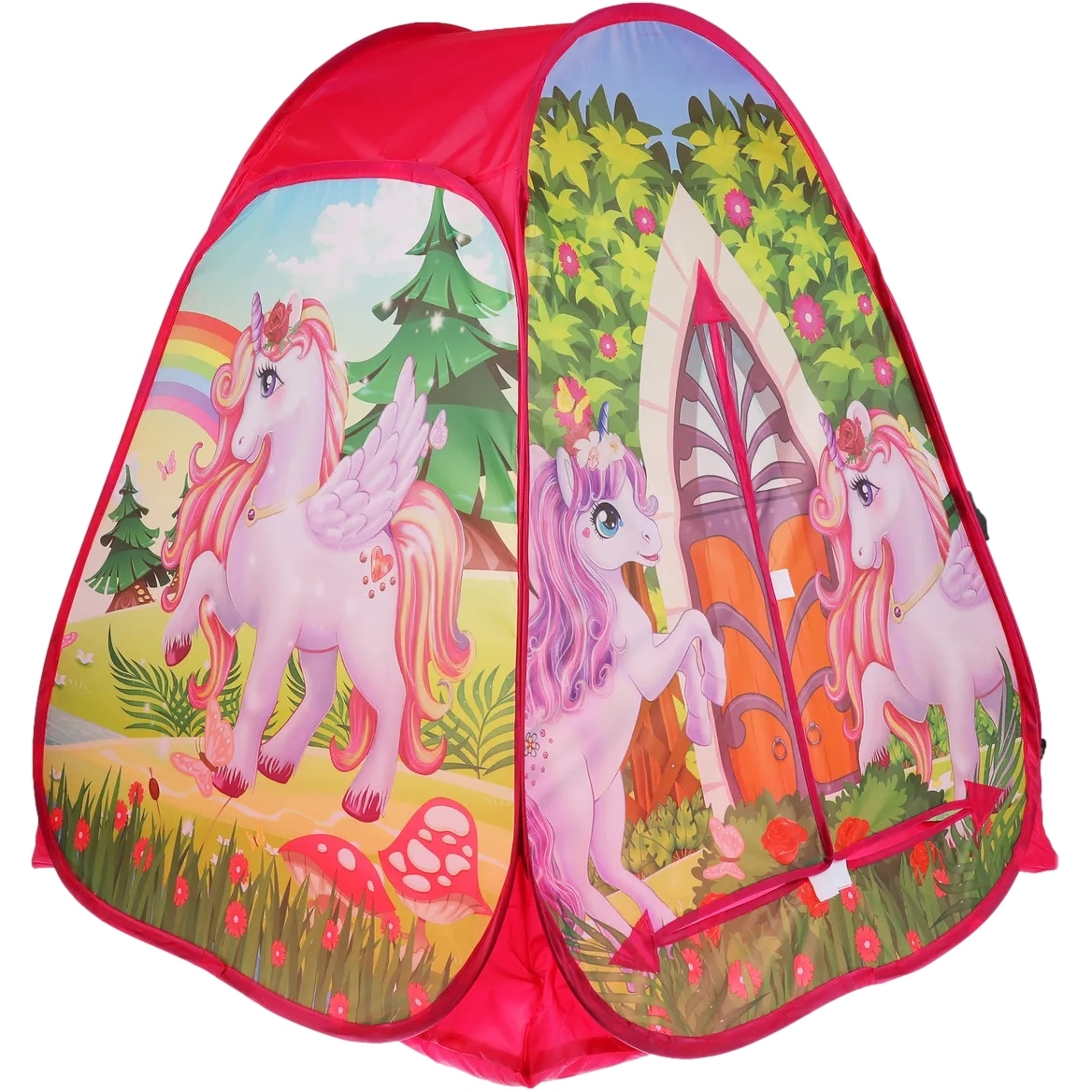 Палатка детская игровая единороги 81х90х81см, в сумке Играем вместе в кор.24шт GFАUС01R