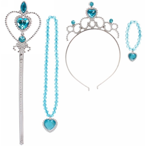 Набор карнавальный "Волшебница" (палочка, ободок, подвеска, браслет), голубой 770-0598