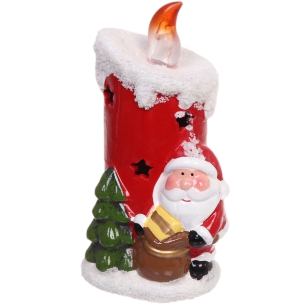 Фигурка с подсветкой Miracle "Дед Мороз с пламенем" 7,5*14,5 см 196-775
