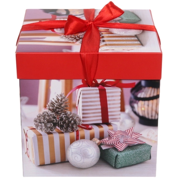 Коробка подарочная "Время подарков!"15х15х15 см 214-145