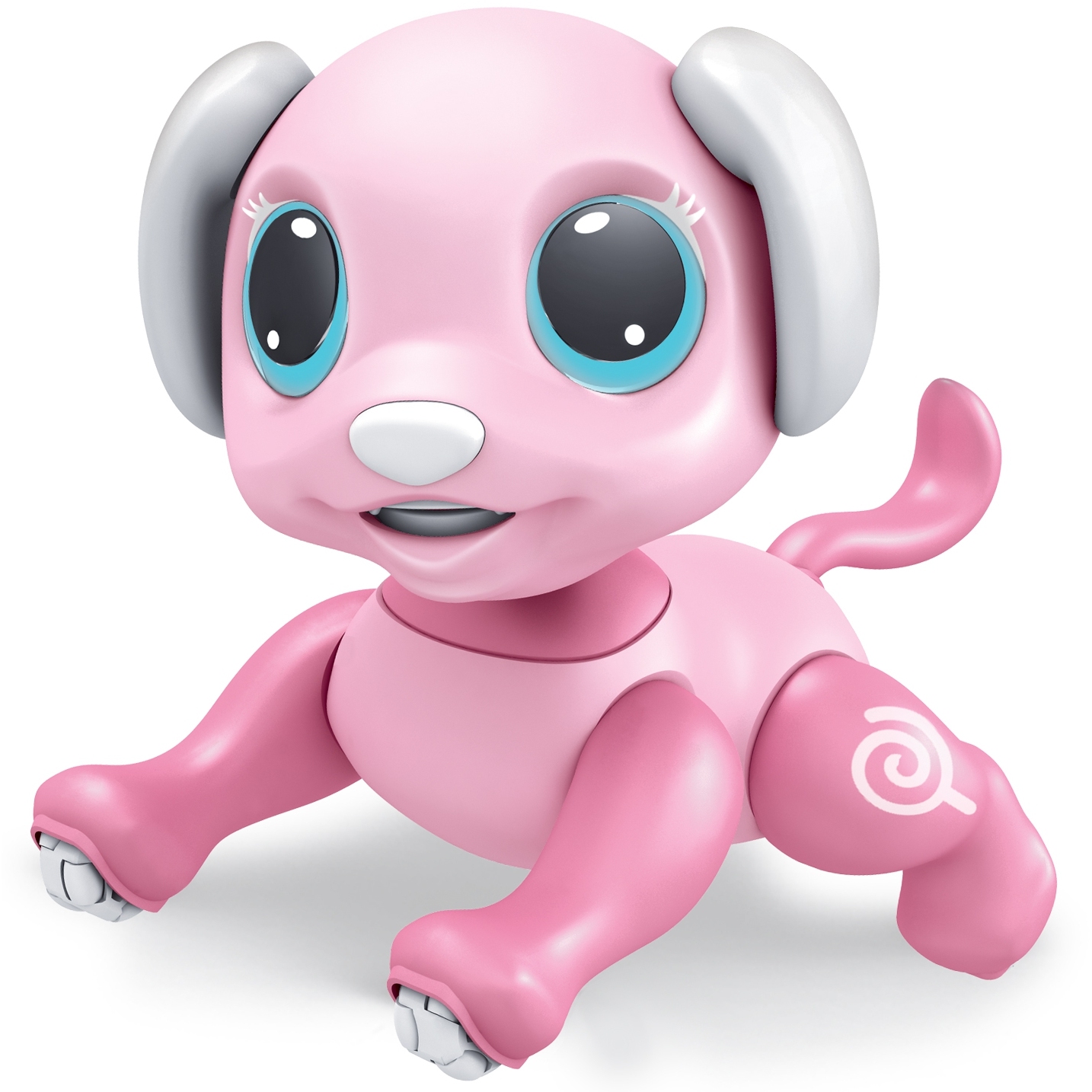 Игрушка Mioshi Active "Умные животные: Собачка Леденец" (программируется, 20 см, кости, свет, звук, розовый)