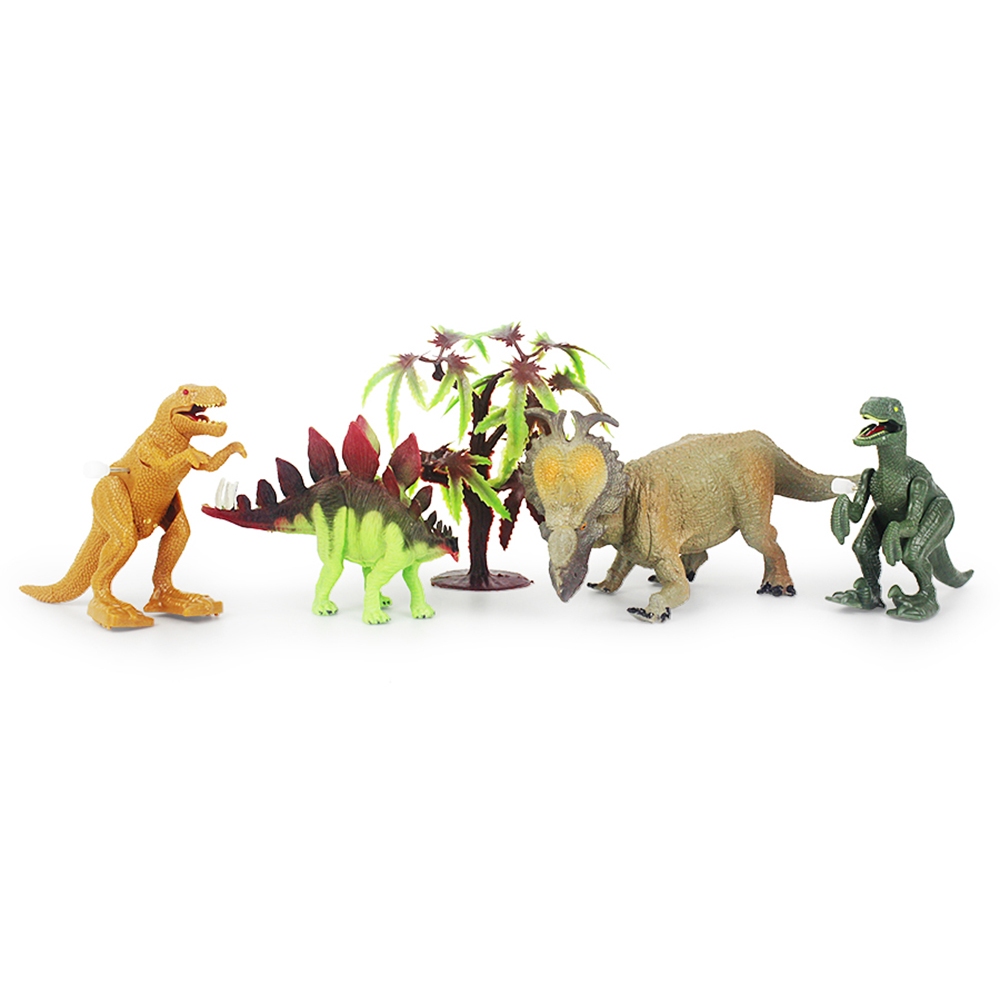 Набор динозавров Mioshi Active "Тираннозавр, стегозавр, трицератопс и аллозавр" (4 шт) RS003-1