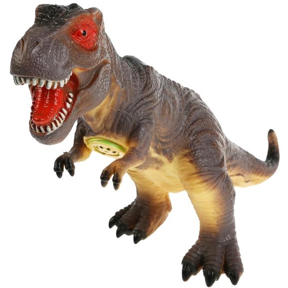 Игрушка пластизоль динозавр тиранозавр 32*11*23 см, хэнтэг, звук ИГРАЕМ ВМЕСТЕ в кор.2*36шт ZY872432IС