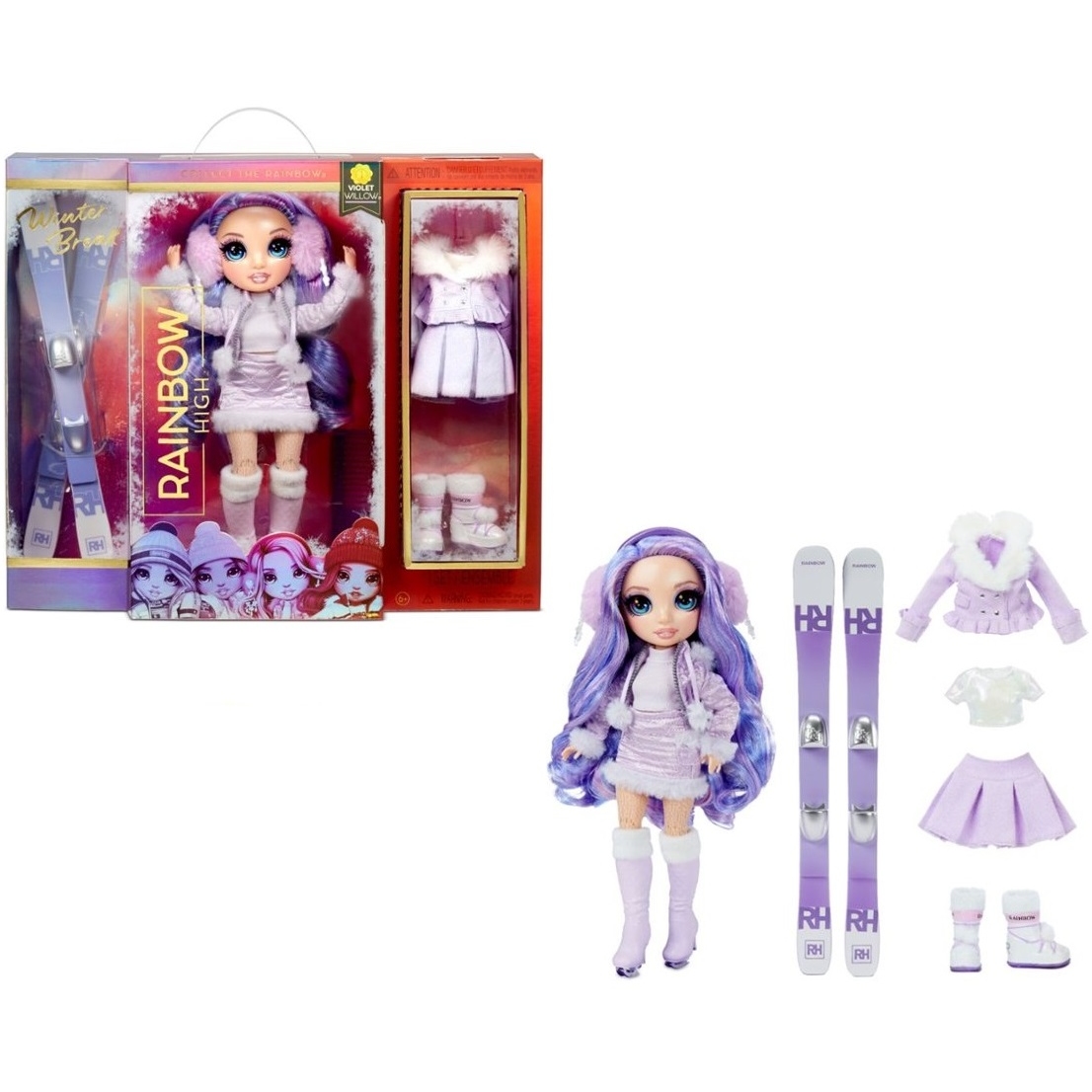 Игрушка Rainbow High Кукла Winter Break Fashion Doll- Violet Willow (Purple) 574805