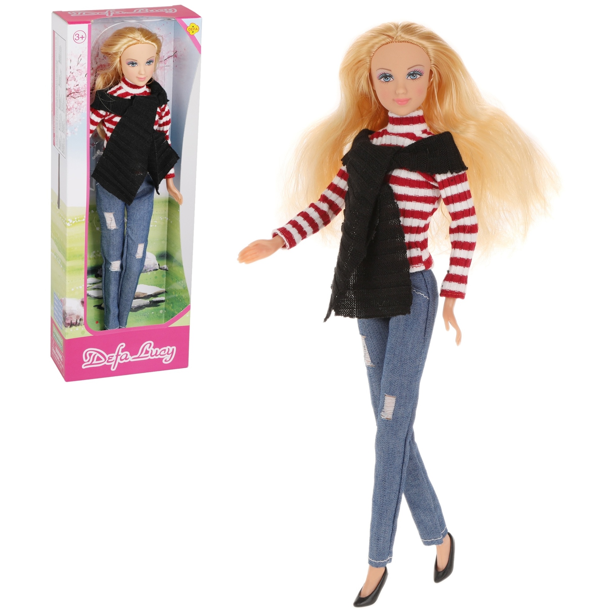 Кукла "Дефа Люси. Модница" в брюках и свитере (29 см)