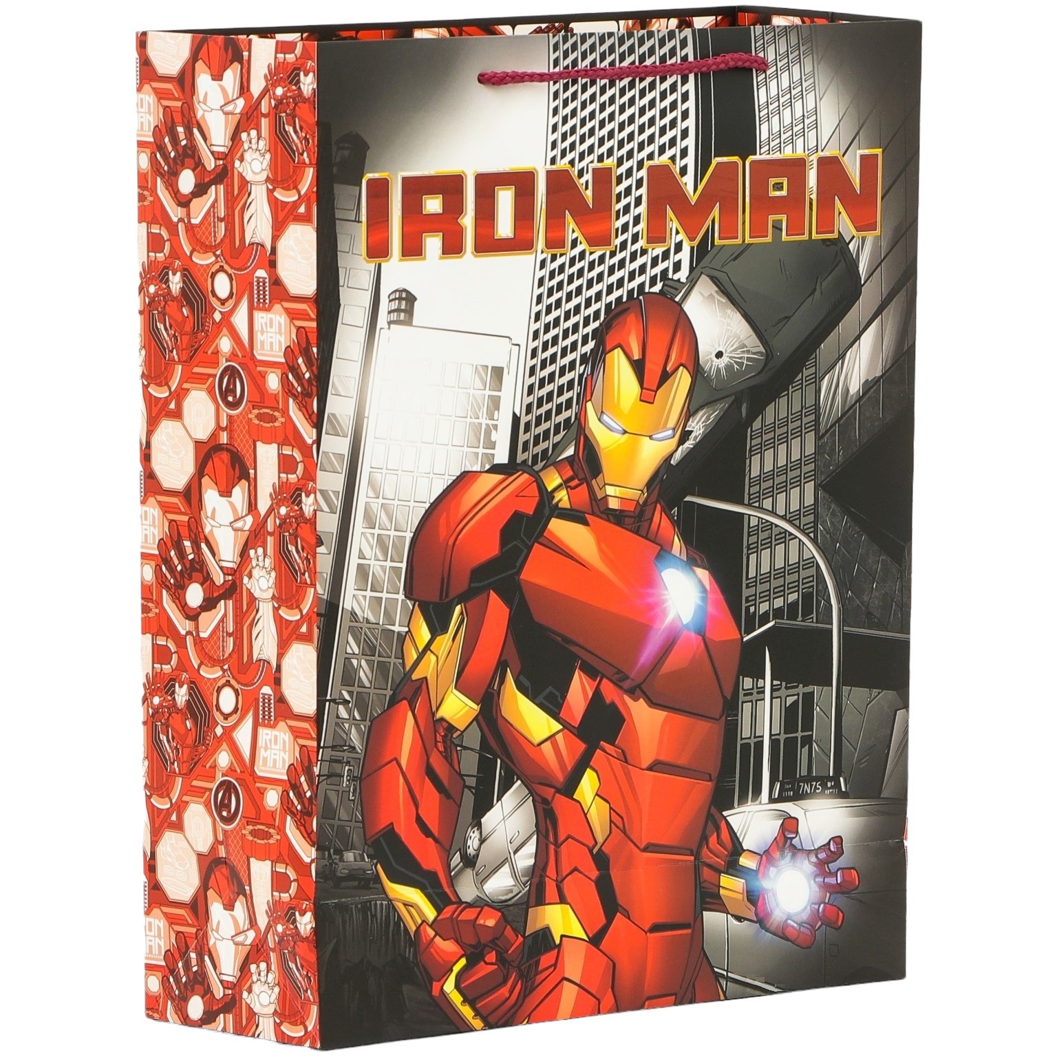 Пакет подарочный "Iron Man", Мстители, 31х40х11,5 см 7153492