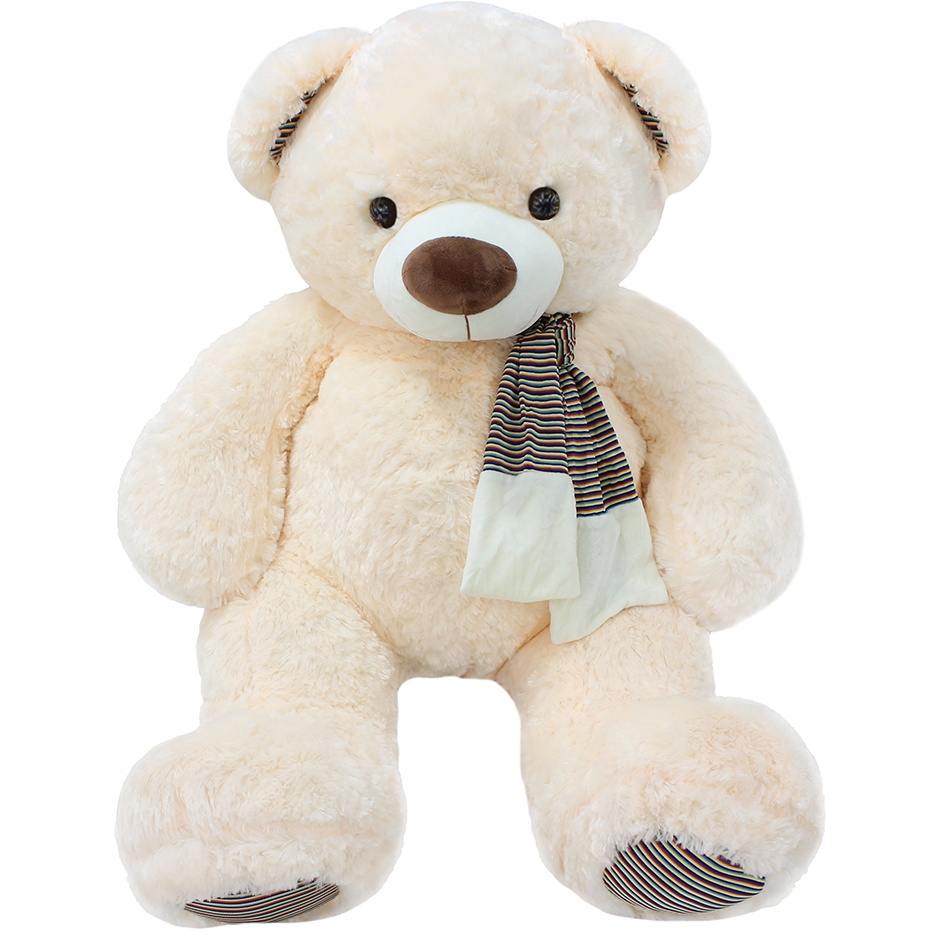 Мягкая игрушка "Медведь с полосатым шарфом" (48x70x72 см)