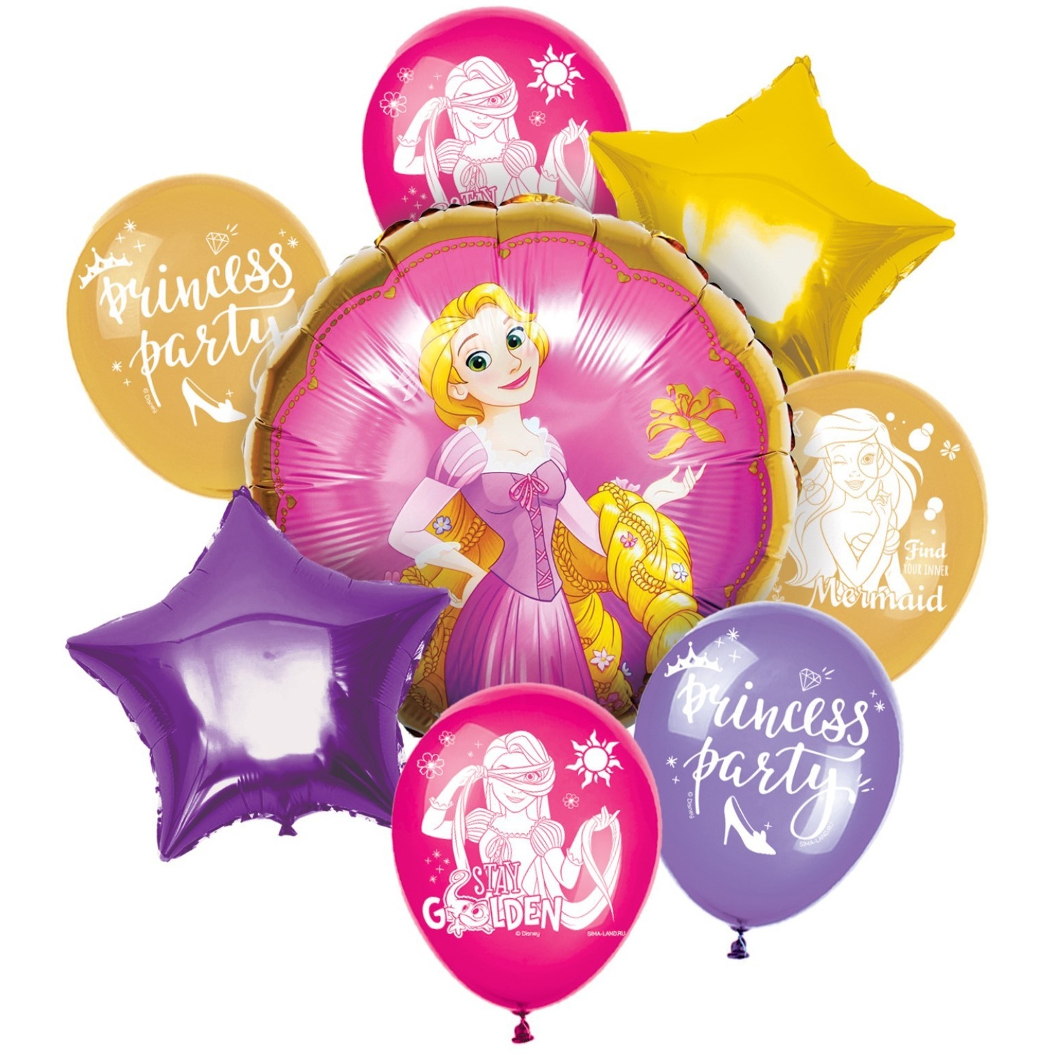 Набор воздушных шаров "Рапунцель" Принцессы