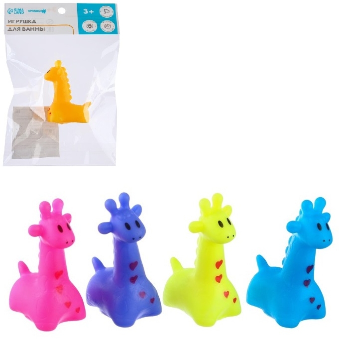 Игрушка для купания «Жирафик», цвет МИКС 2593761
