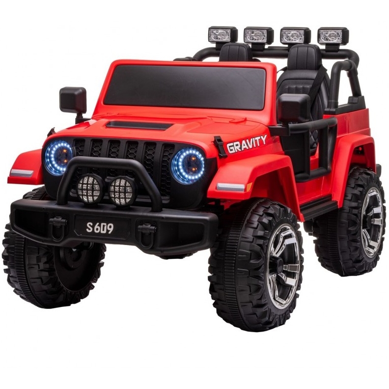 Электромобиль Jeep Wrangler 4WD (красный) T444TT