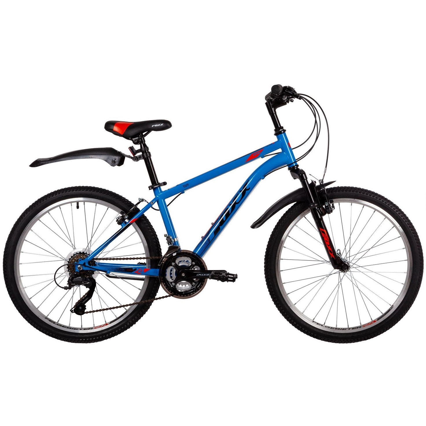 Велосипед 24" Foxx Aztec (синий, 18 скоростей)