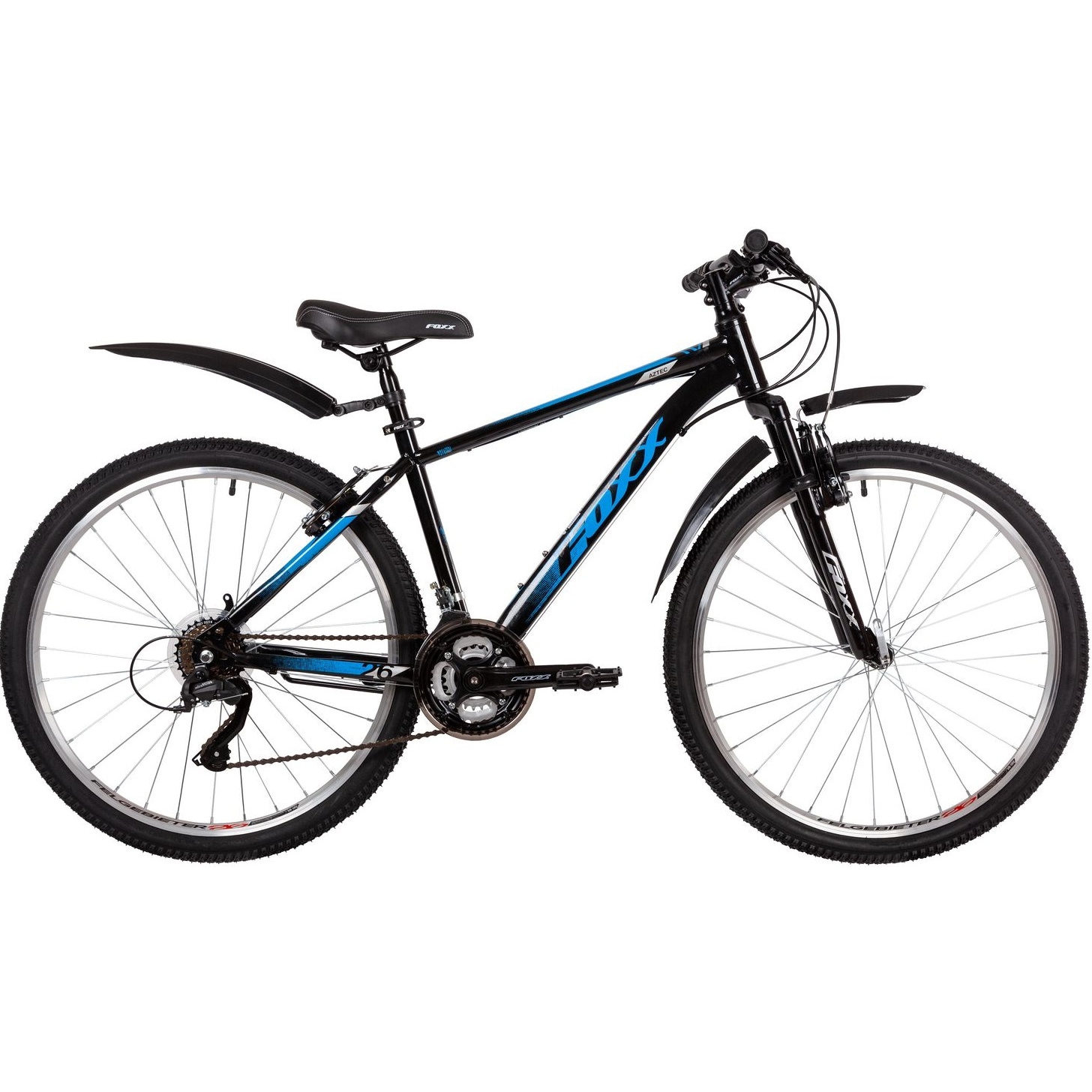 Велосипед FOXX 26" AZTEC синий, сталь, размер 14" 26SHV.AZTEC.14BL2