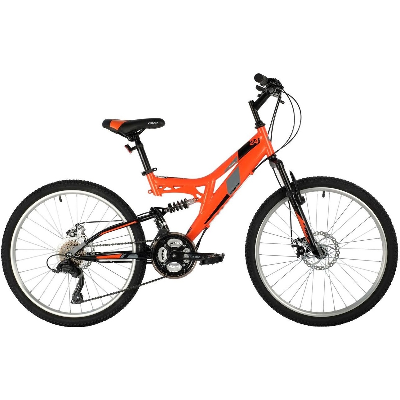 Велосипед 24" Foxx Freelander (оранжевый, 18 скоростей)