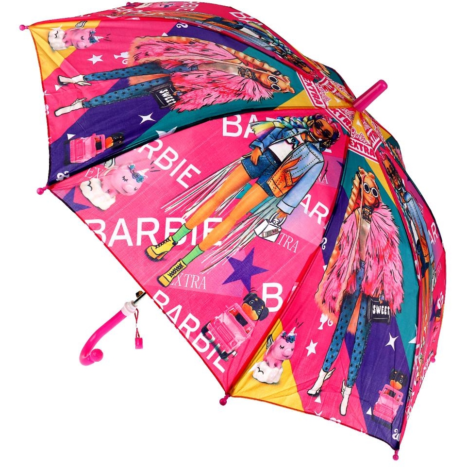 Зонт детский БАРБИ r-45см, ткань, полуавтомат ИГРАЕМ ВМЕСТЕ в кор.120шт UМ45ВRВХТR