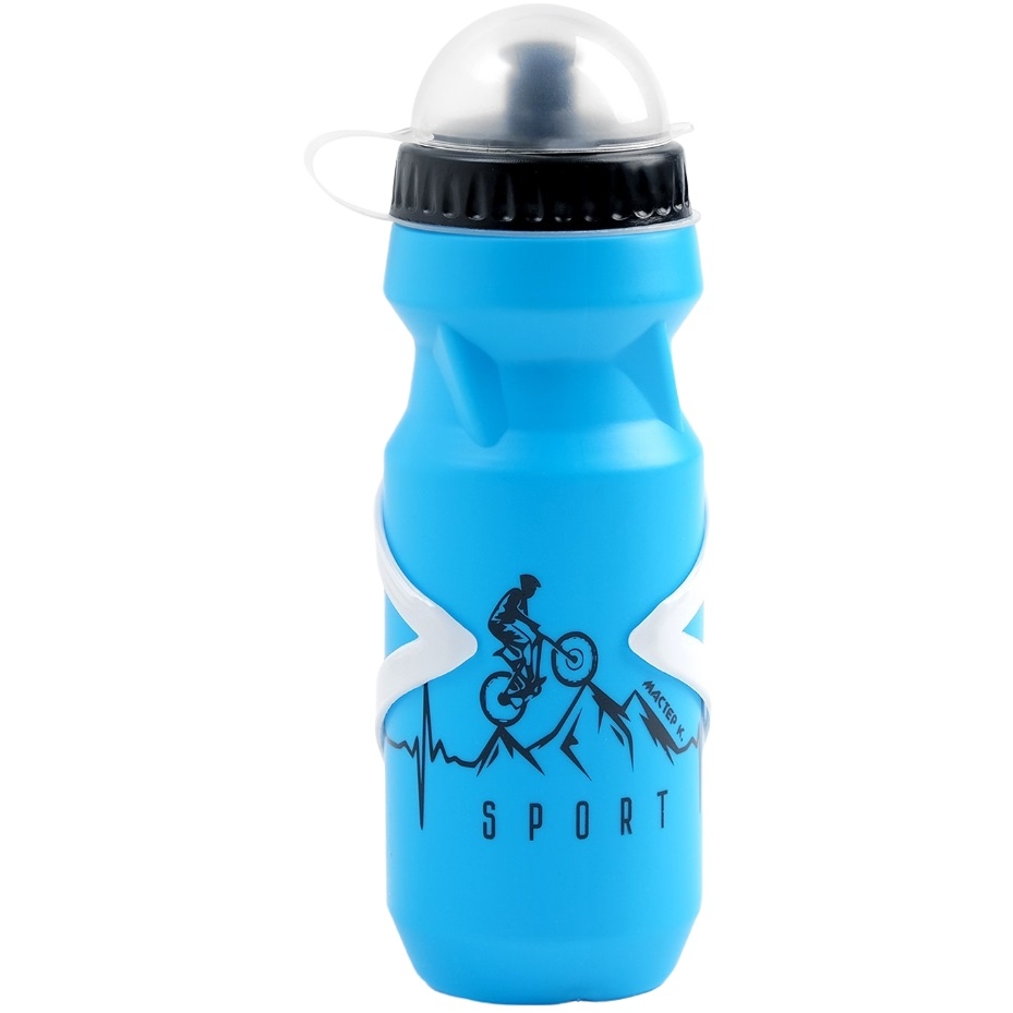 Бутылка для воды велосипедная "Мастер К." (650 мл, синяя)