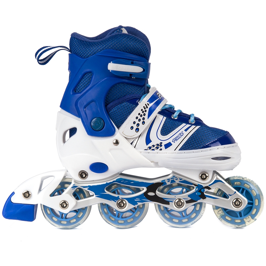 Роликовые коньки синие размер S (31-34) DJS-603 PVC