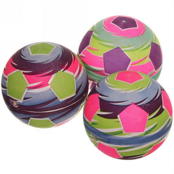 Мяч 22 см "Цветной футбол" (50гр.), микс 550-6423