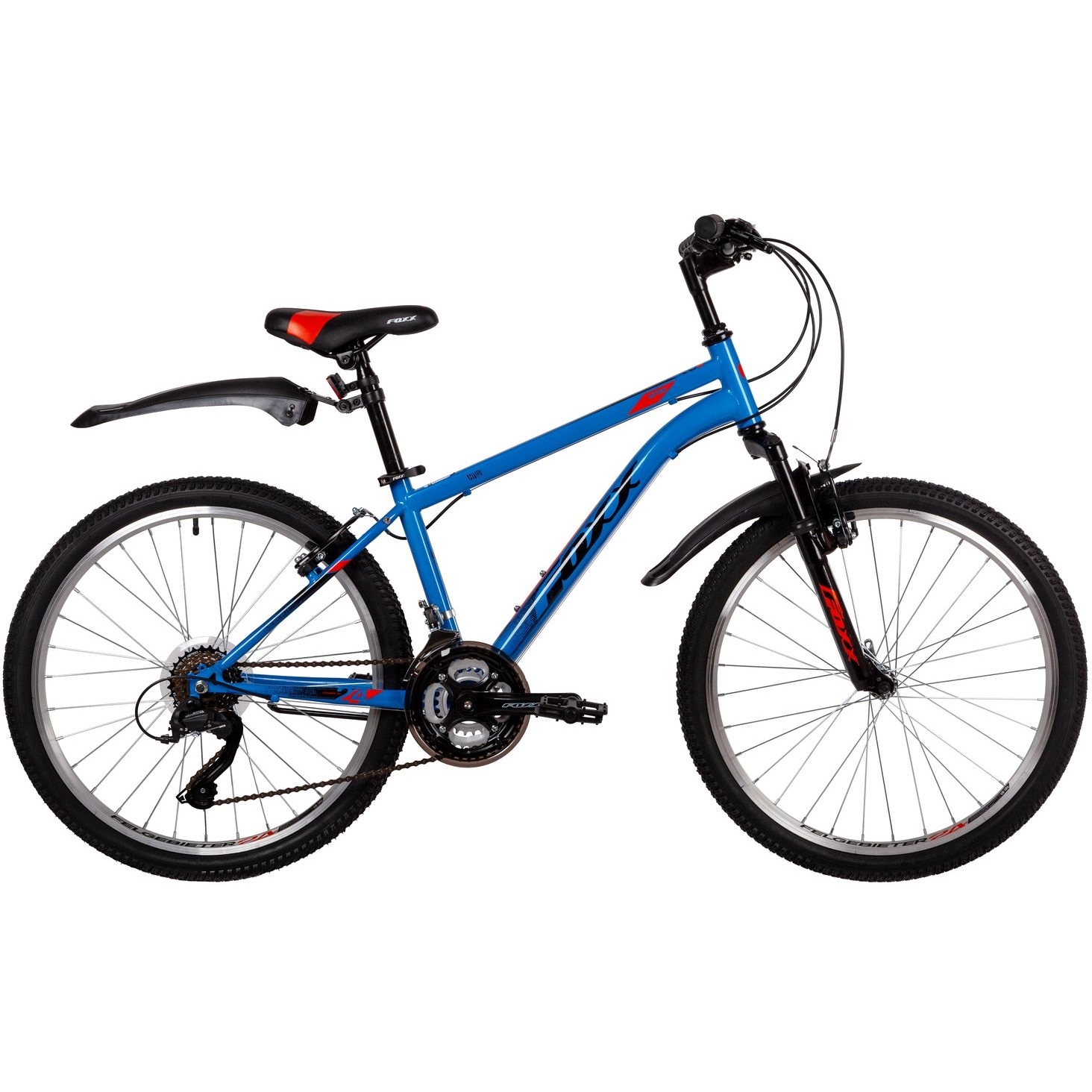 Велосипед 24" Foxx Aztec (синий, 18 скоростей)