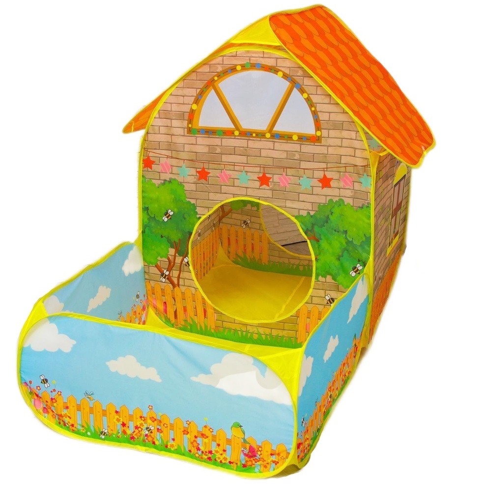 Детский игровой модуль "Домик и сухой бассейн" (80х156х108 см)