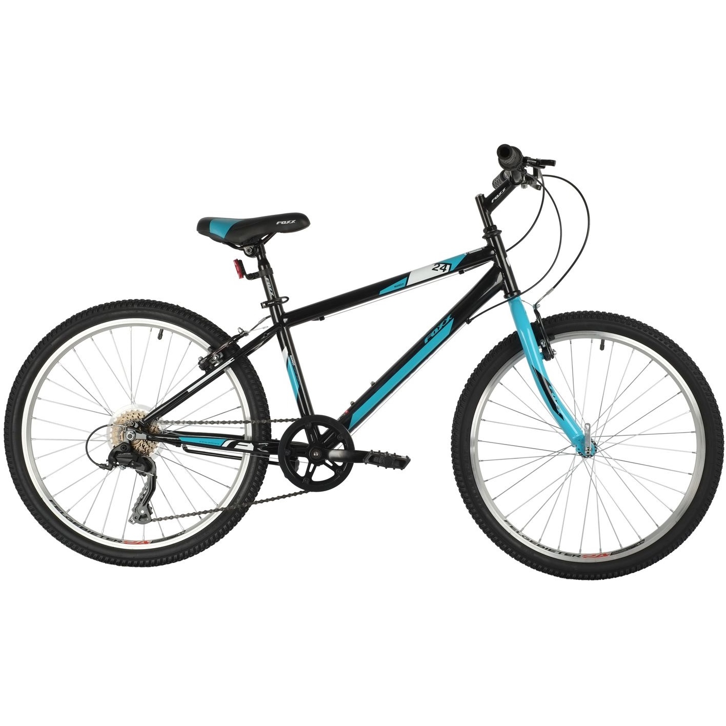 Велосипед 24" Foxx Mango (черный, 6 скоростей)