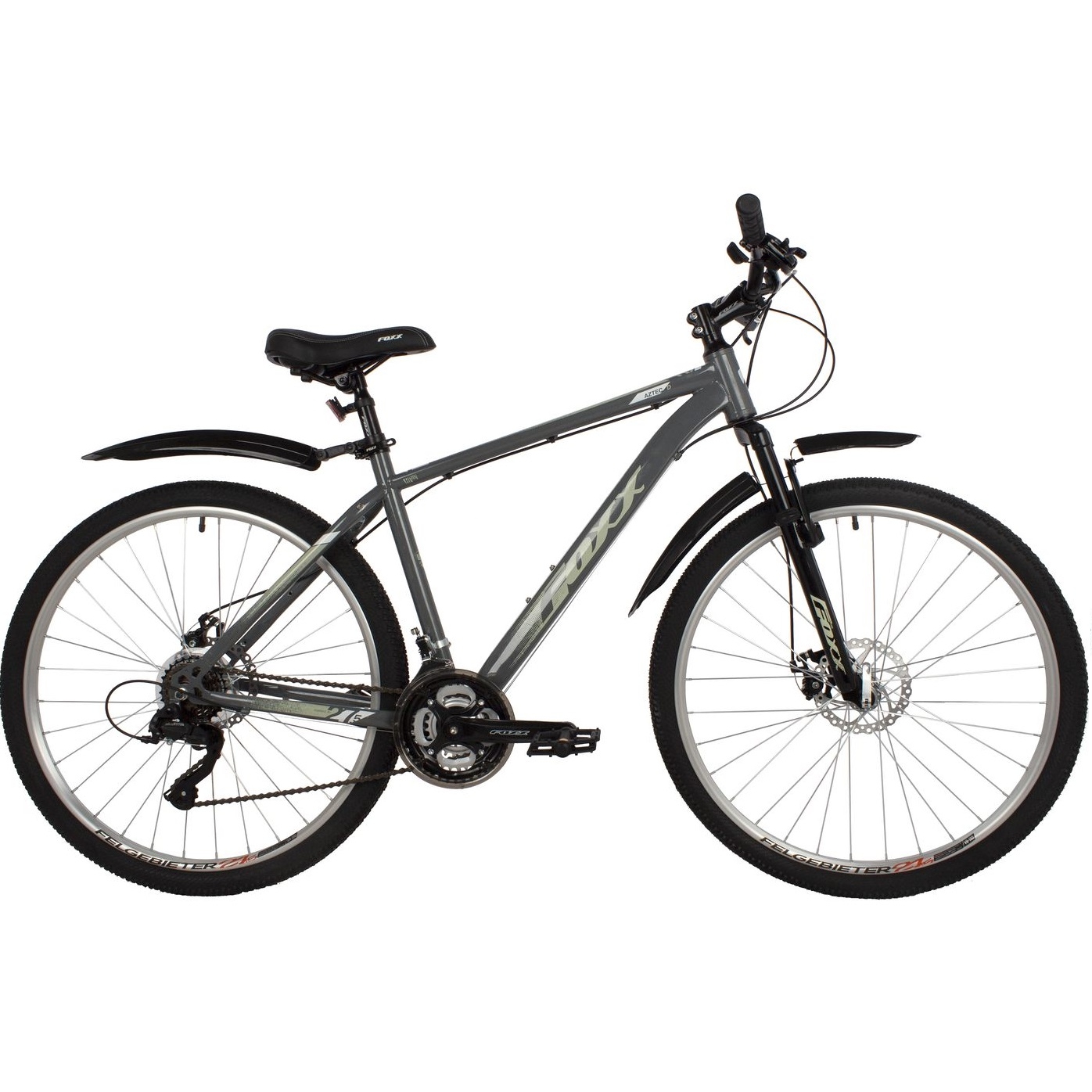 Велосипед 27.5" Foxx Aztec D (серый, 18 скоростей)